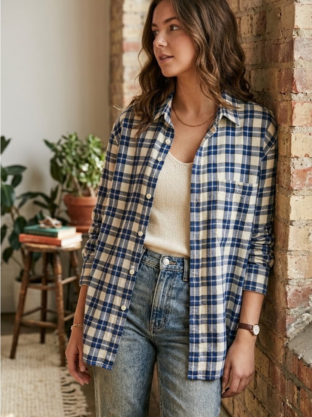 Vintage GAP Plaid Button-Up Shirt